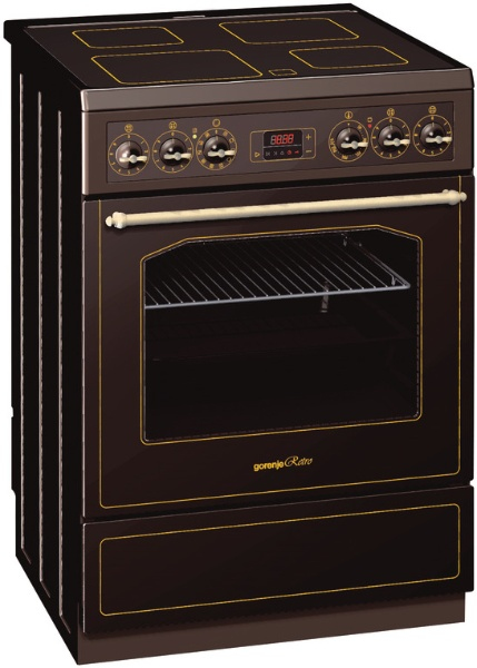 Gorenje EC67385RBR cooker Freestanding cooker Electric Ceramic hob Brown