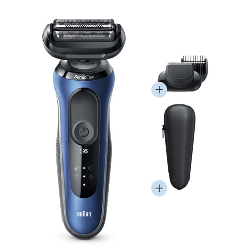 Braun Series 6 60-B1500s Foil shaver Trimmer Blue – image 2