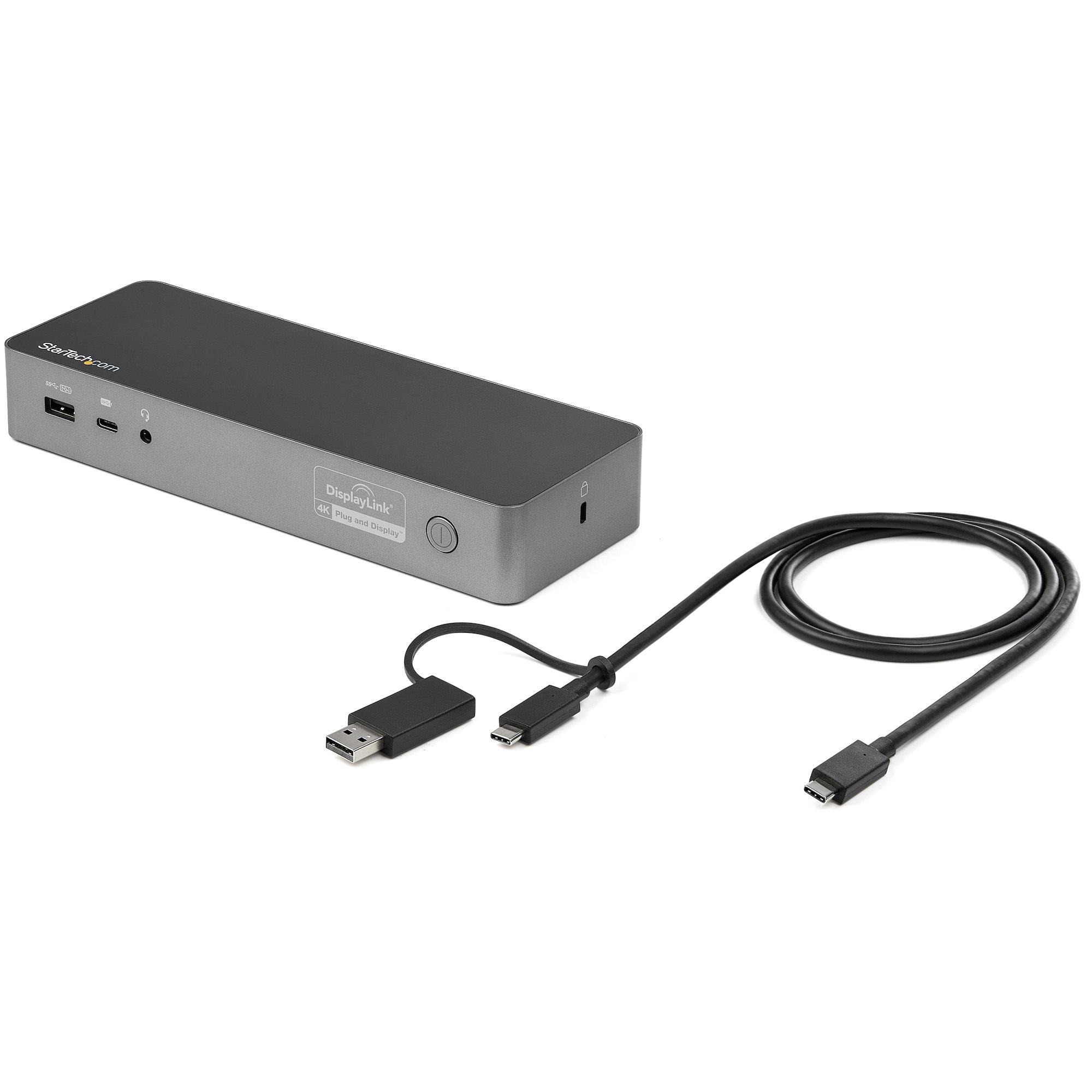 StarTech.com Universal Laptop Docking Station, Hybrid USB-C & USB-A Dock, Dual 4K DP & HDMI – image 1