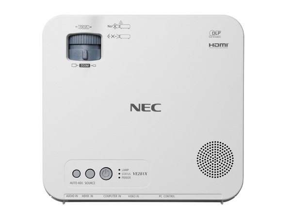 NEC VE281X Standard throw projector 2800 ANSI lumens DLP XGA (1024x768) White – image 3
