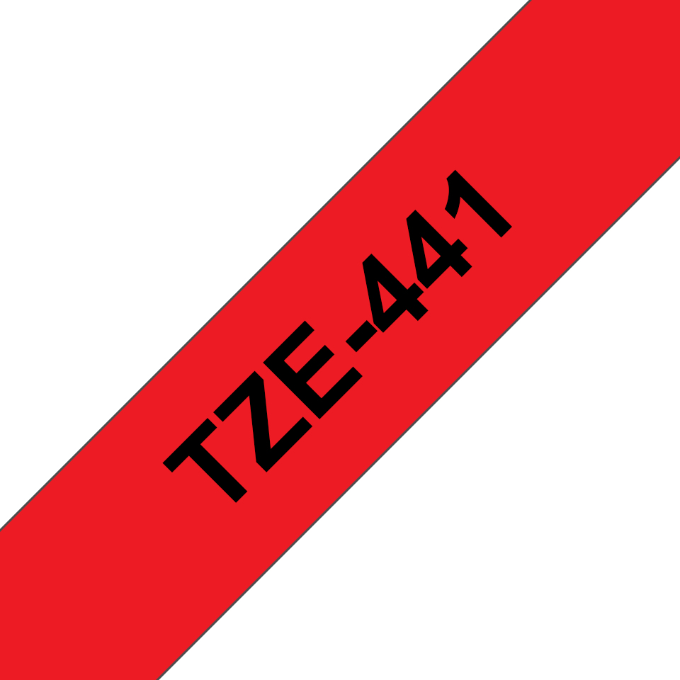 Brother TZE-441 etikettien kirjoitusnauha Musta punaisella