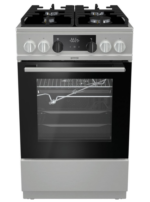 Gorenje KC5355XV cooker Freestanding cooker Gas Black, Stainless steel – image 4