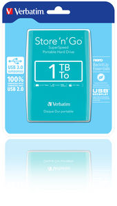 Verbatim Store ‘n’ Go 1TB external hard drive 5400 RPM 2.5″ USB Type-A 3.2 Gen 1 (3.1 Gen 1) Green image 4
