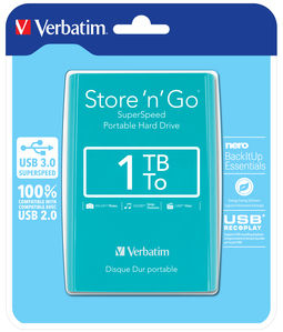 Verbatim Store ‘n’ Go 1TB external hard drive 5400 RPM 2.5″ USB Type-A 3.2 Gen 1 (3.1 Gen 1) Green image 5