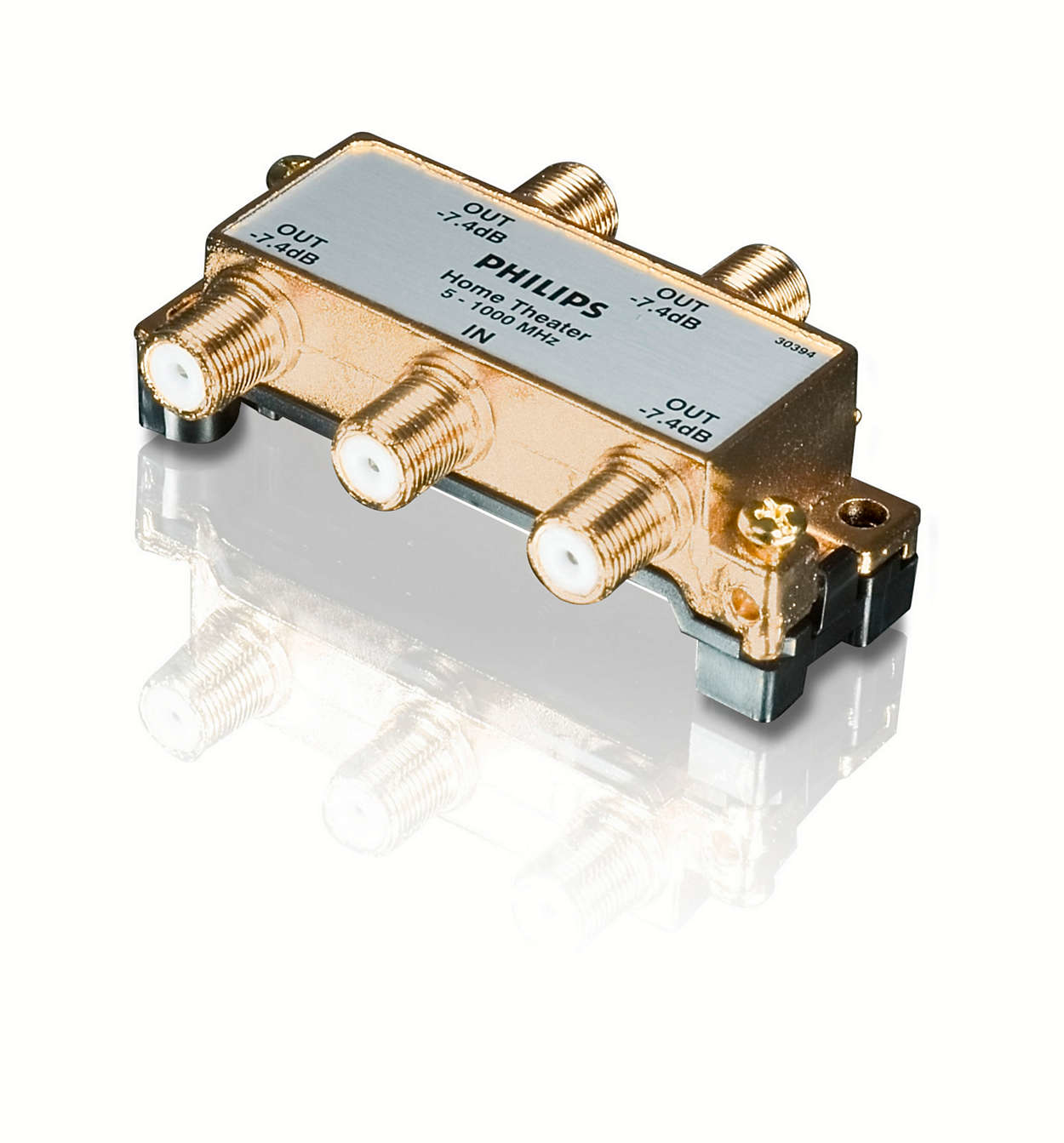 Philips SWV3040W 4-Way F-Type Splitter