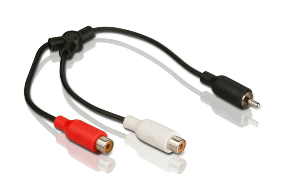 Philips SWA2111W 3-Pin RCA Stereo Y Kablo