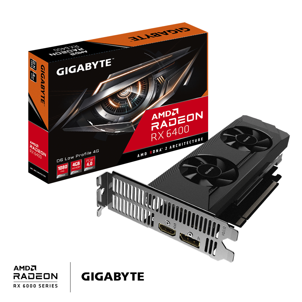 GIGABYTE Radeon RX 6400 D6 LOW – image 2
