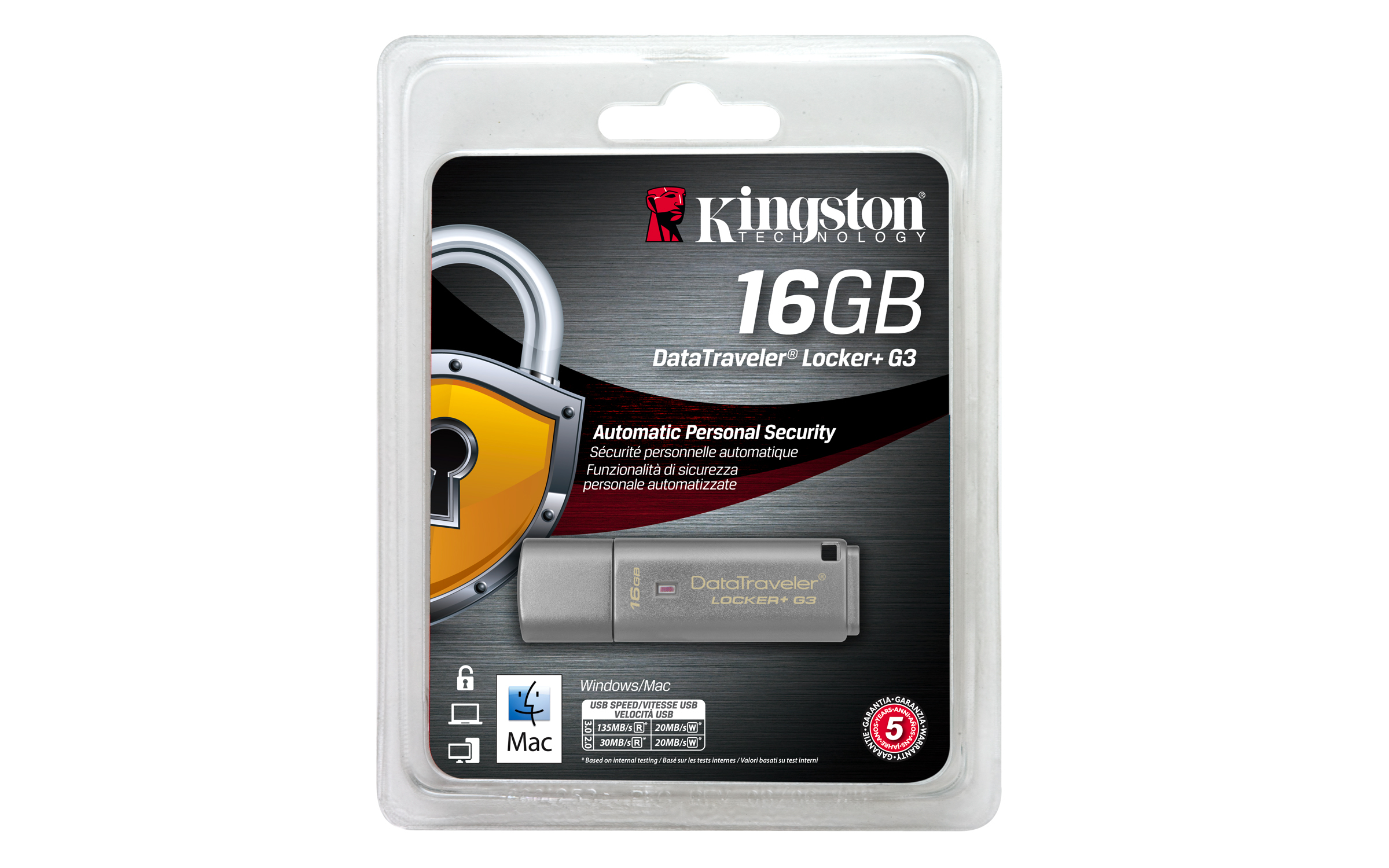 Pen drive 3.0 16gb dtlpg3 encryptio hw kingston argento Pen drive 3.0 16gb dtlpg3 encryptio hw kingston argento