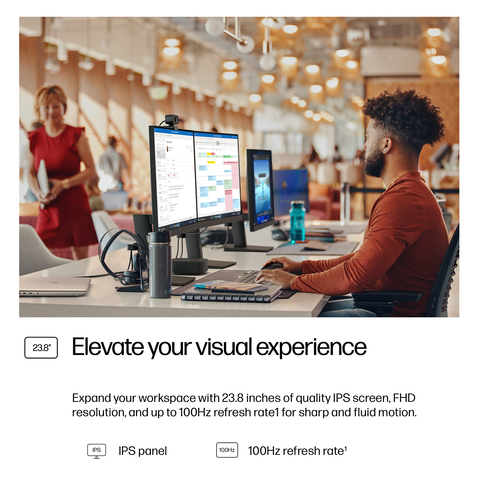 HP Series 3 Pro 23.8 inch FHD Monitor - 324ph Alternative Image