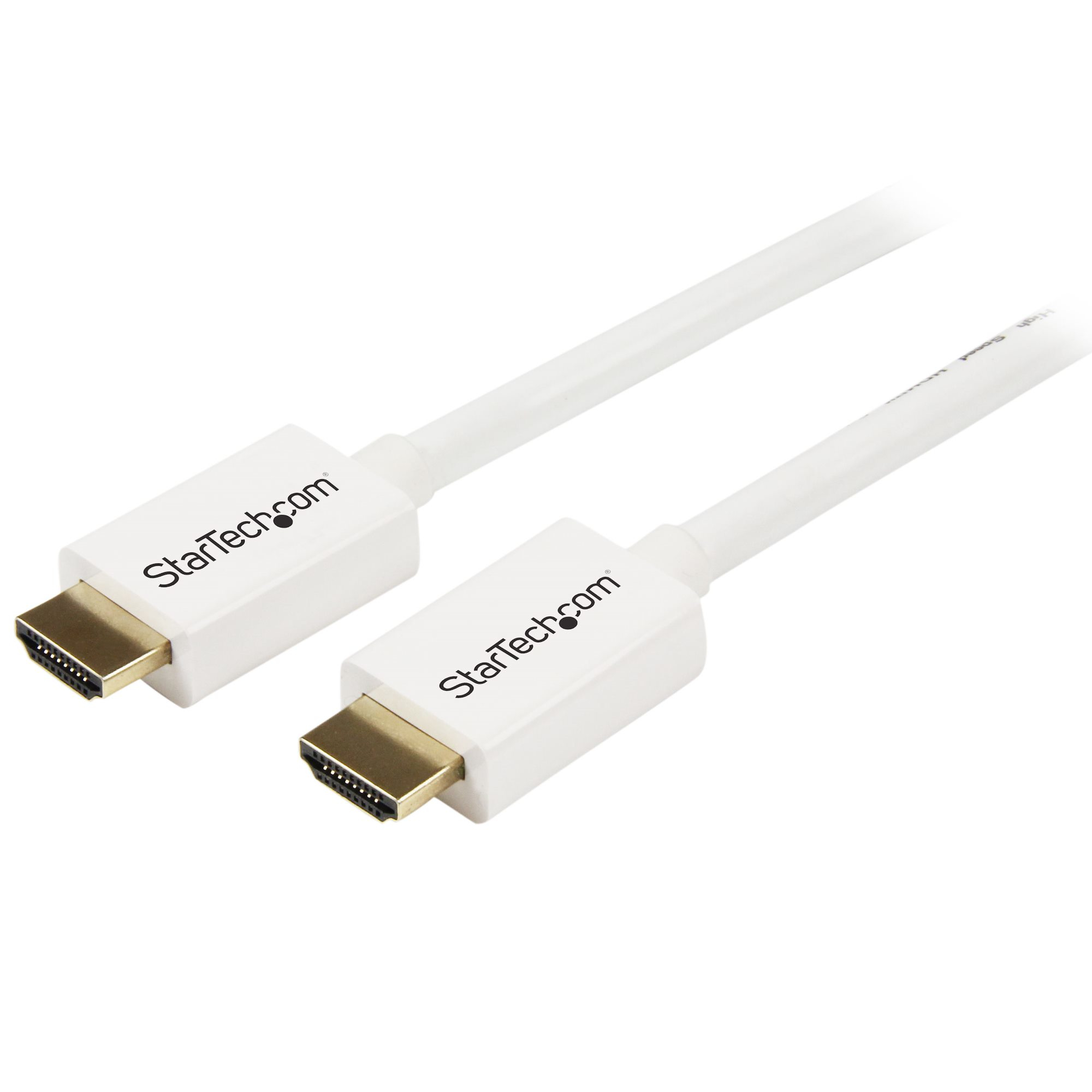 StarTech.com 7m/23 ft CL3 Rated HDMI Cable with Ethernet, In Wall Rated HDMI Cable 4K 30Hz, UHD High Speed HDMI Cable 10.2 Gbps Bandwidth, 4K Ultra HD HDMI 1.4 Video / Display Cable, 30AWG - Long White HDMI Cable - HDMI cable - HDMI male to HDMI male - 7 m - double shielded - white