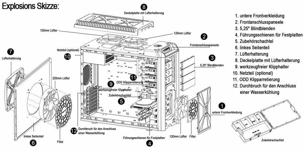 Chieftec CH-07B-B Midi Tower Black image 2