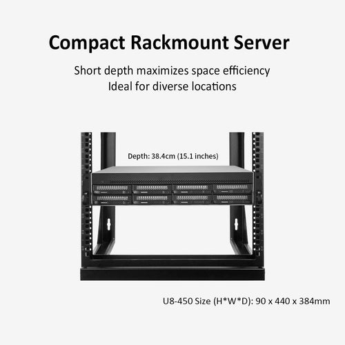 TerraMaster U8-450 NAS/storage server Rack (2U) Intel Atom® – image 7