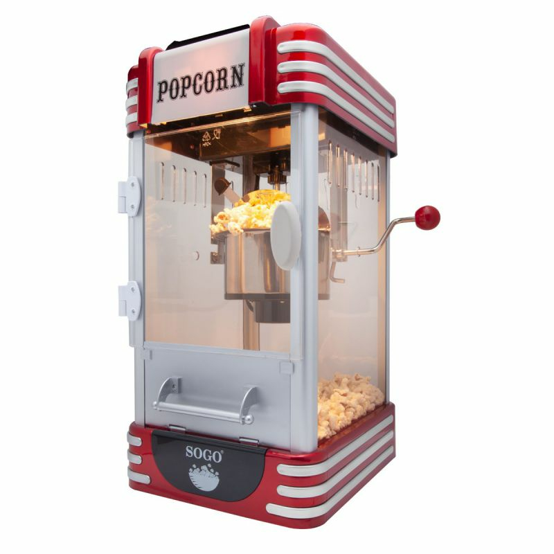 Sogo PAL-SS-11350 popcorn popper Black, Red, Stainless steel – image 2