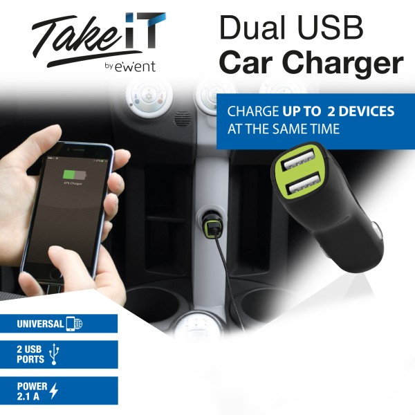 Ewent EW1275 mobile device charger MP3, Mobile phone, Smartphone, Tablet Black Cigar lighter Auto – image 4