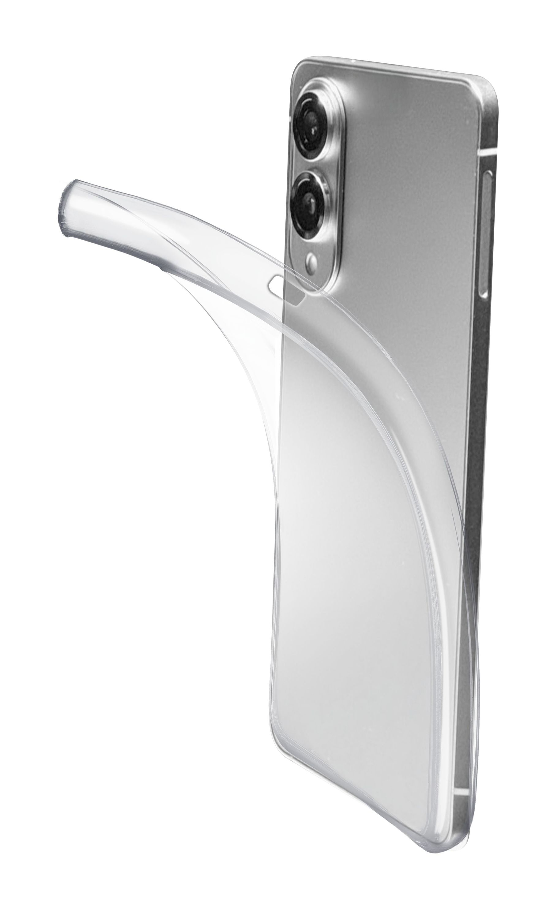 Cellularline Fine - Galaxy S25 Edge Cover in gomma morbida ultra sottile e trasparente