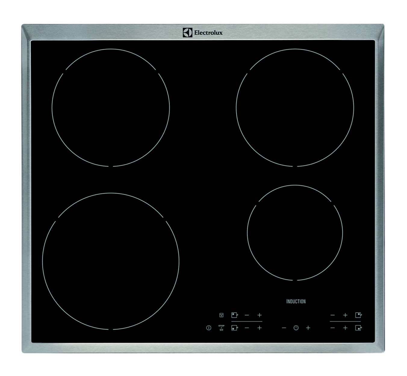 Electrolux EHH6340XOK Black Built-in Zone induction hob 4 zone(s) – image 1