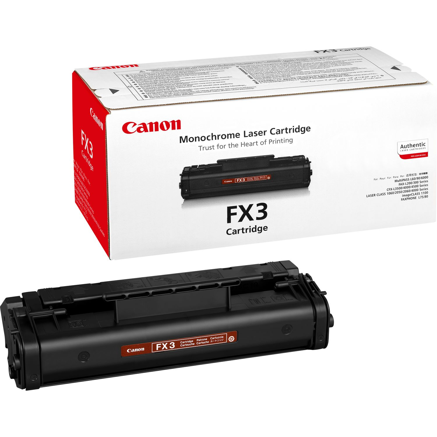 Canon FX-3 cartuccia toner 1 pz Originale Nero (Canon FX-3 - sort - original - tonerpa)