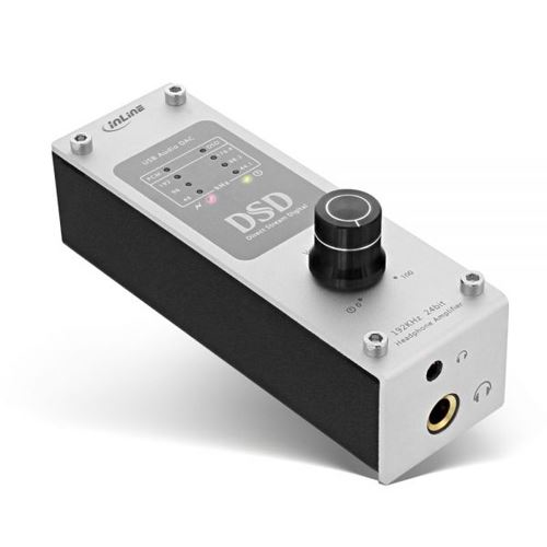 InLine 99203I headphone amplifier 24-bit/192kHz Black, Grey – image 1