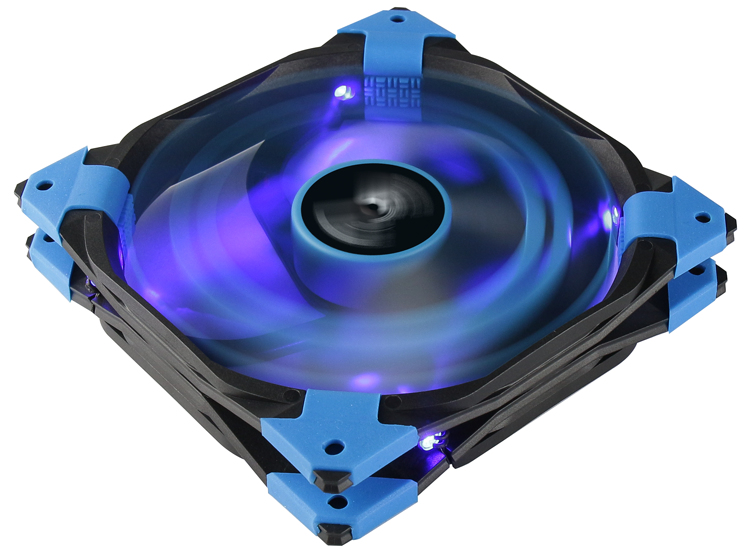 Aerocool Dead Silence 12cm Computer case Fan Black, Blue image 3