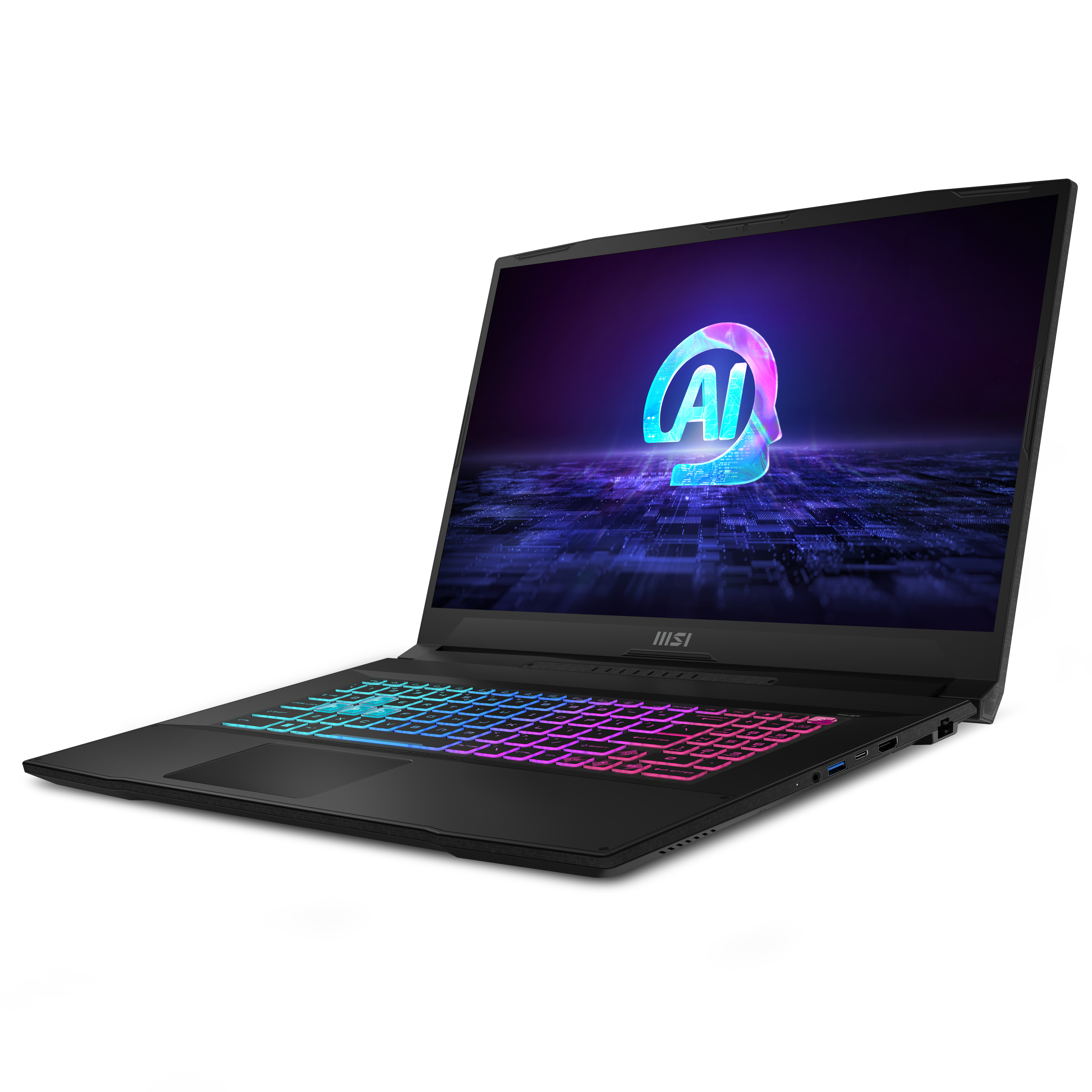 MSI Cyborg A17 AI B2HWFKG-046US AMD Ryzen™ 9 270 Laptop 43.9 cm (17.3″) Full HD 16 GB DDR5-SDRAM 1 TB SSD NVIDIA® GeForce RTX™ 5060 Laptop GPU Wi-Fi 6E (802.11ax) Windows 11 Home Black image 2