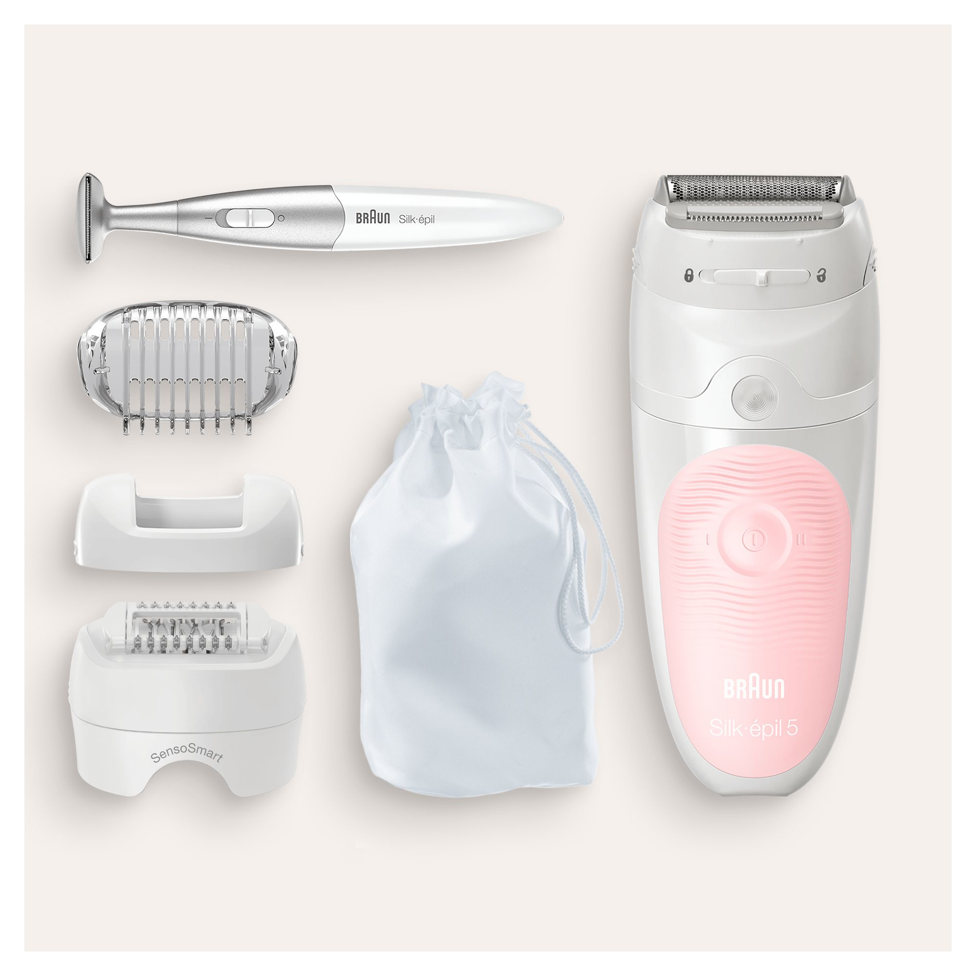 Braun Silk-épil 5 81706349 epilator 28 tweezers White, Pink – image 6