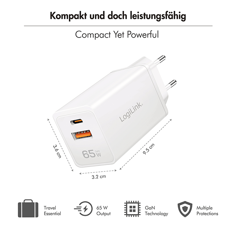 LogiLink PA0371 mobile device charger Universal White AC Fast charging Indoor – image 6
