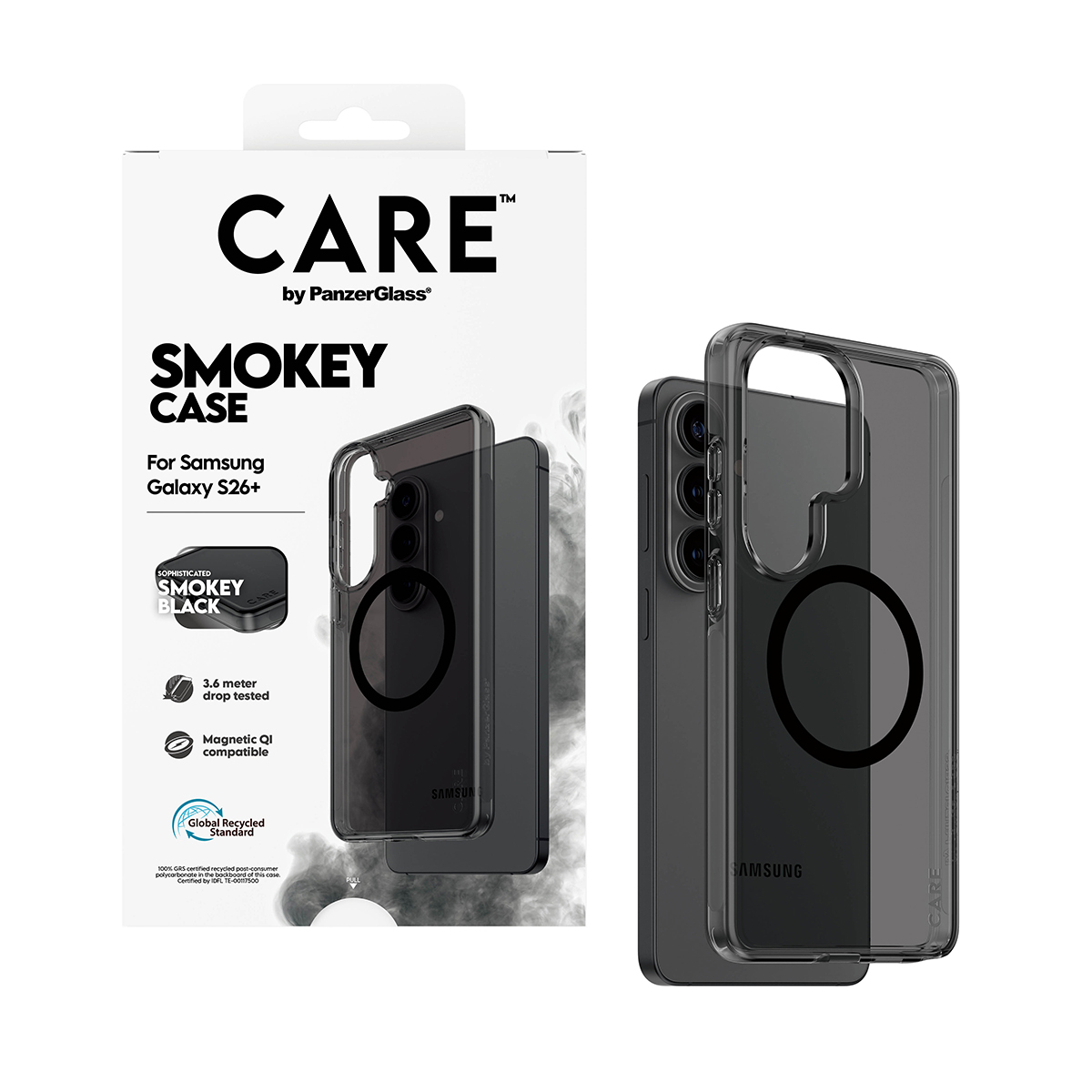 PanzerGlass CARE™ by PanzerGlass® Smokey Case w. Black Qi Samsung Galaxy S26+ – image 5