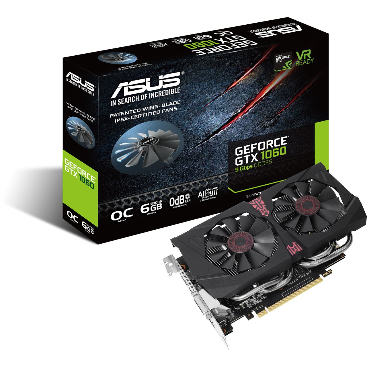 ASUS GTX1060-O6G-9GBPS NVIDIA GeForce GTX 1060 – image 1