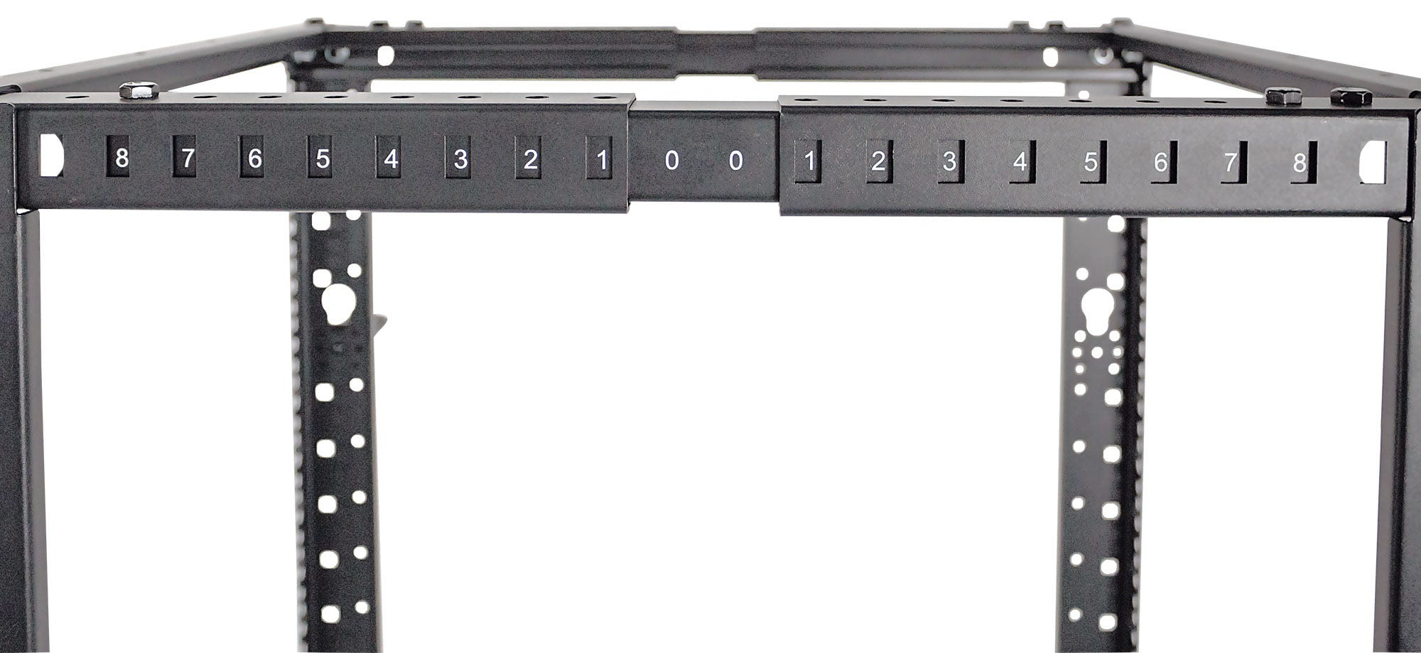 Intellinet 19" Network Rack - Open Frame (4-Post), 26U, Black, Flatpack, Max – image 6
