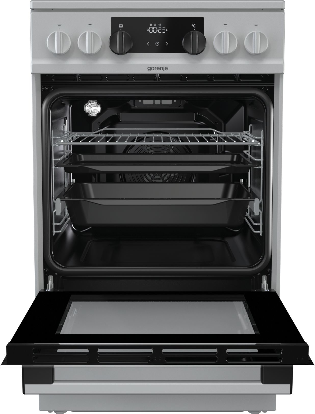 Gorenje EC5341SG Freestanding cooker Electric Ceramic hob Black, Grey – image 3
