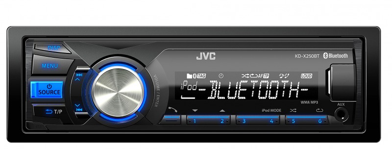JVC KD-X250BTE car media receiver Black