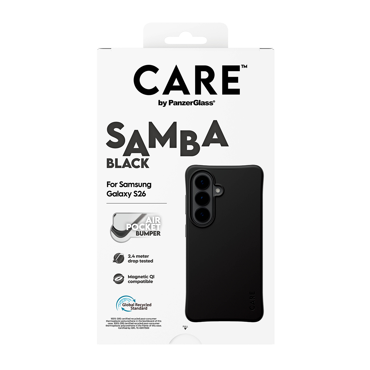 PanzerGlass CARE™ by PanzerGlass® Samba Case Black w. Qi Samsung Galaxy S26 – image 3