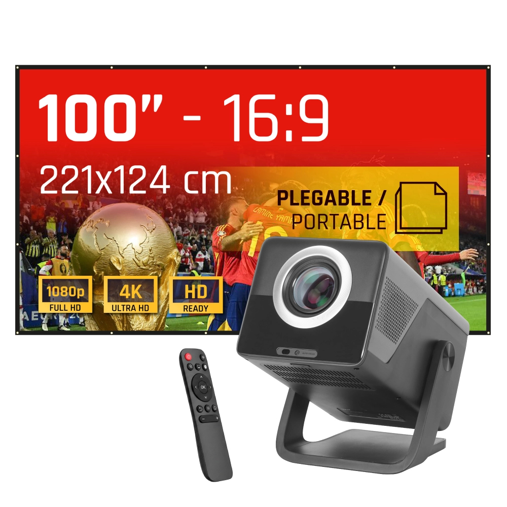 iggual IGG320747+IGG318133 data projector Standard throw projector 800 ANSI lumens 1080p (1920x1080) Black, Grey