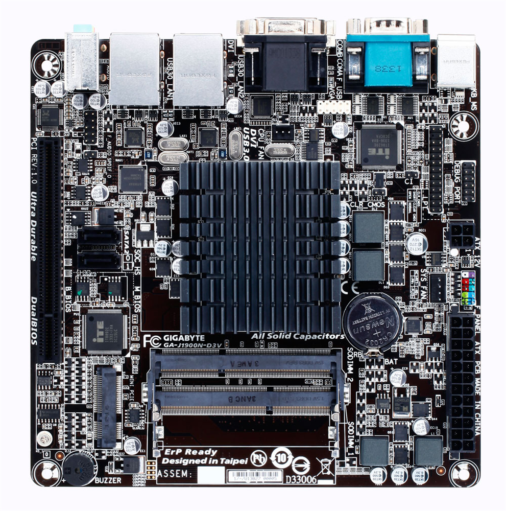 GIGABYTE GA-J1900N-D3V (rev. 1.0) mini ITX image 2