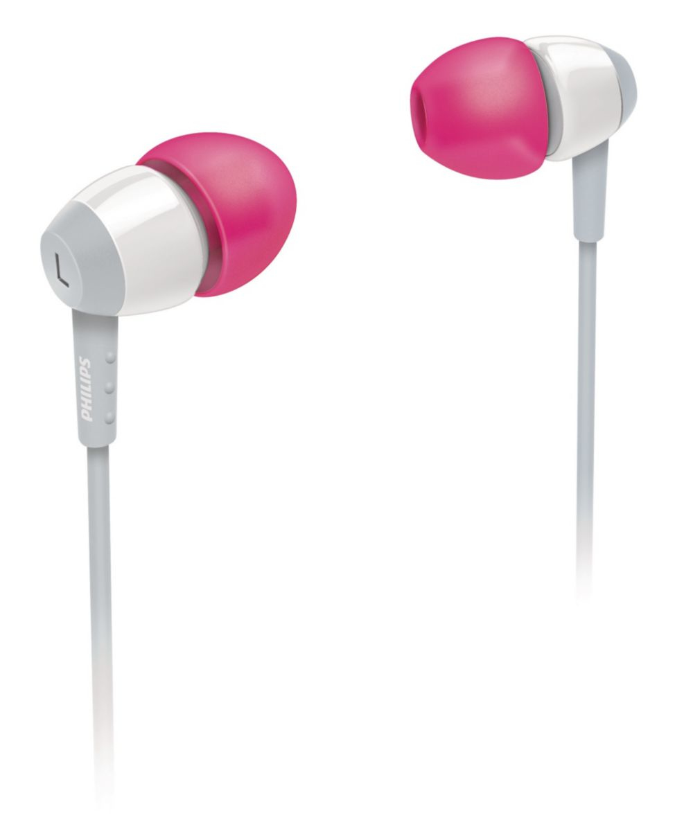 Philips SHE7000WT/28 headphones/headset Wired In-ear Music Pink, White