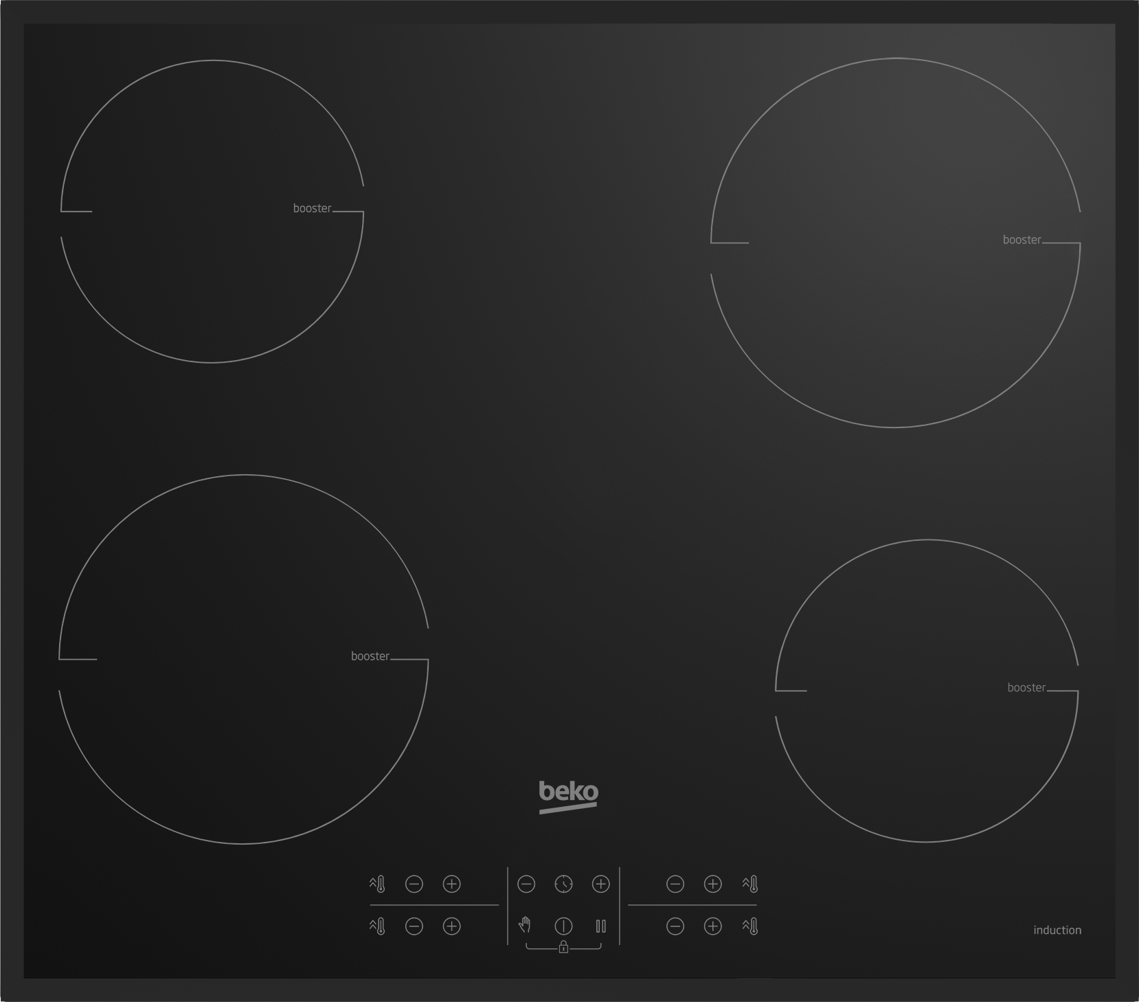 Beko HII64205MTB hob Black Built-in – image 1