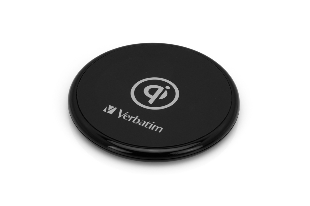 Verbatim 49550 mobile device charger Mobile phone Black USB Wireless charging Fast charging Indoor