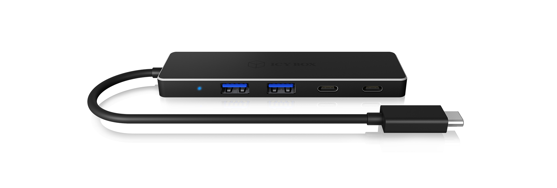 ICY BOX IB-HUB1414-C3 USB 3.2 Gen 1 (3.1 Gen 1) Type-C 5000 Mbit/s Black – image 4