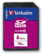 Verbatim HD Video SDHC 16GB 6 Hours – image 1