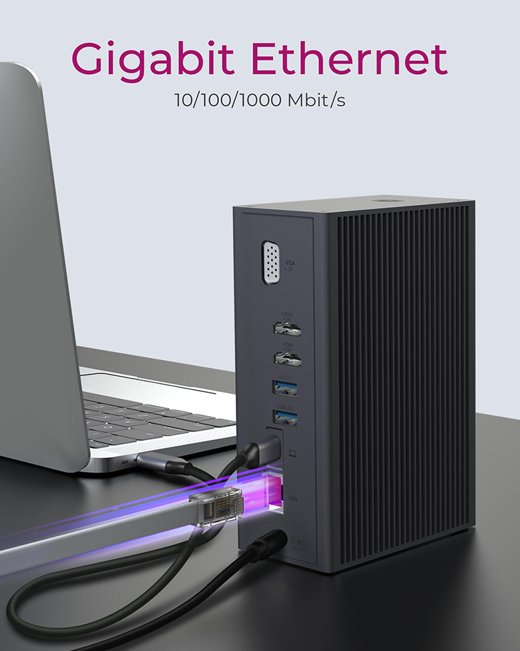 ICY BOX IB-DK2262AC Wired USB 3.2 Gen 1 (3.1 Gen 1) Type-C Anthracite – image 6