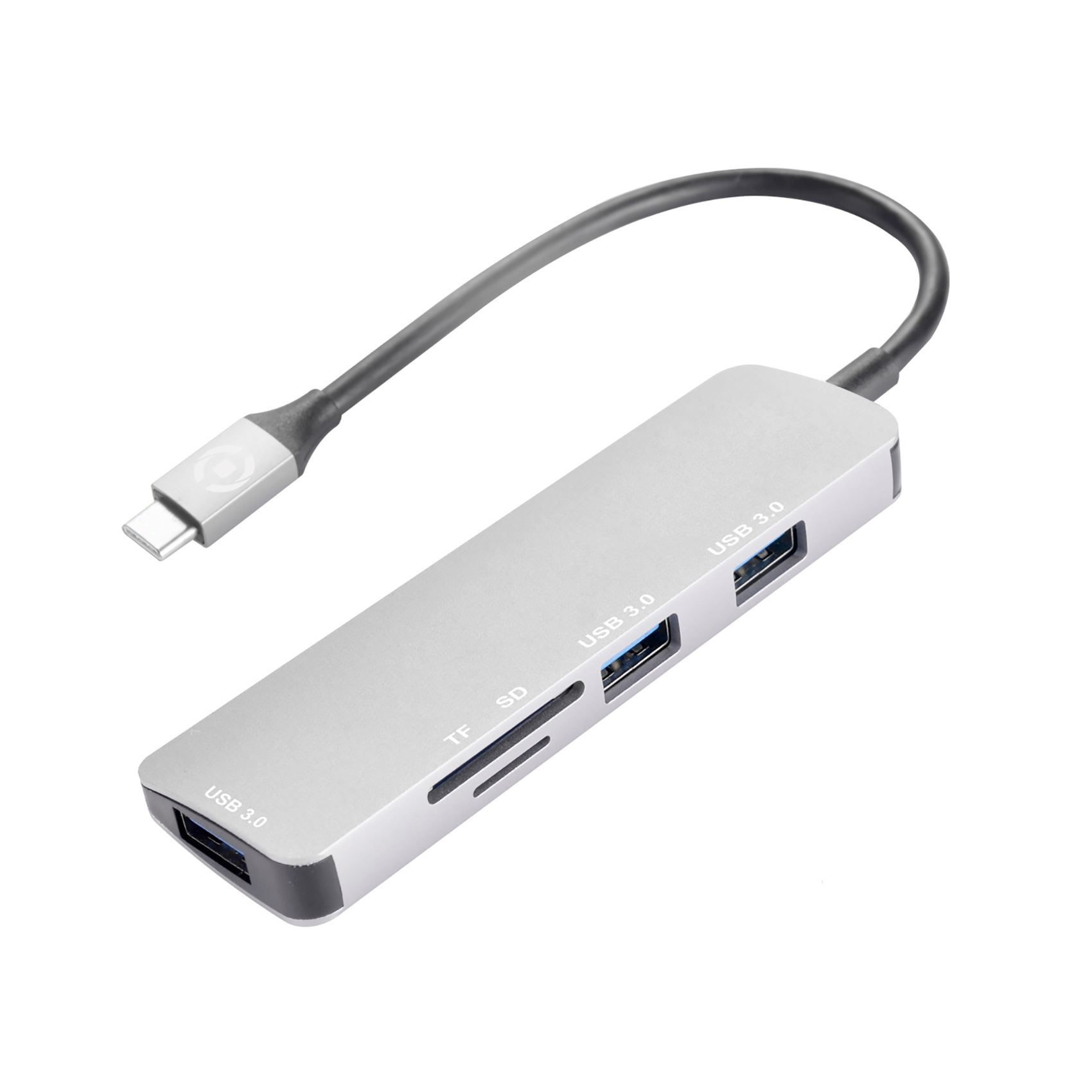 Celly Prohub USB 3.2 Gen 1 (3.1 Gen 1) Type-C Silver