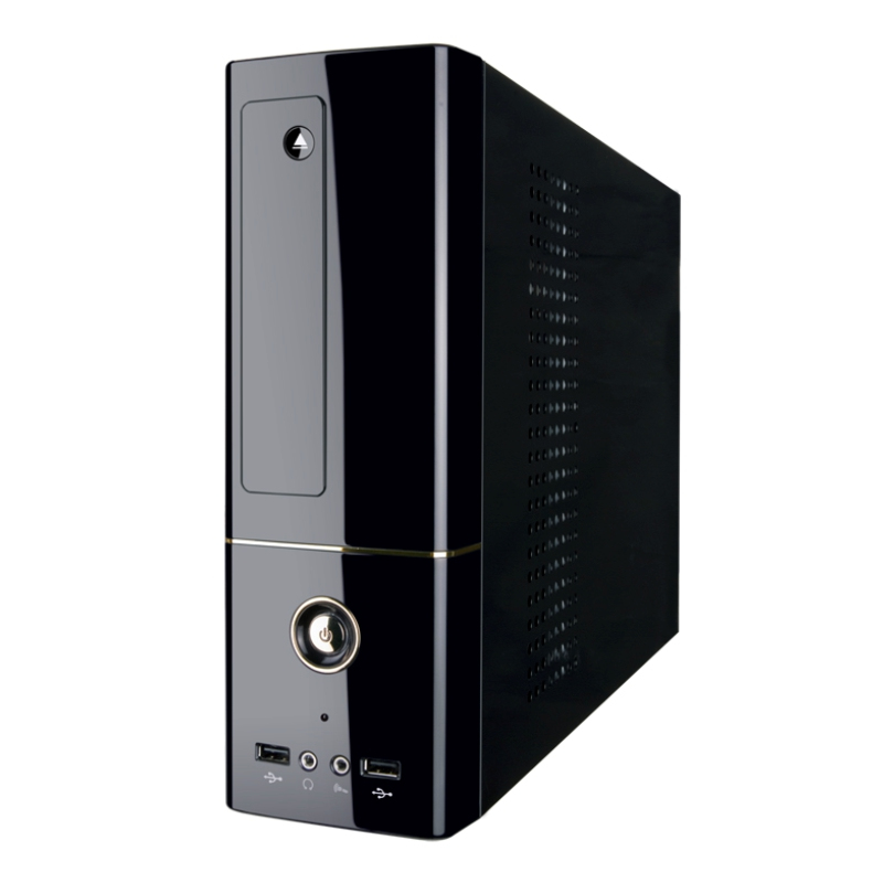TooQ TQC-3003D-450 computer case Low Profile (Slimline) Black 450 W image 1