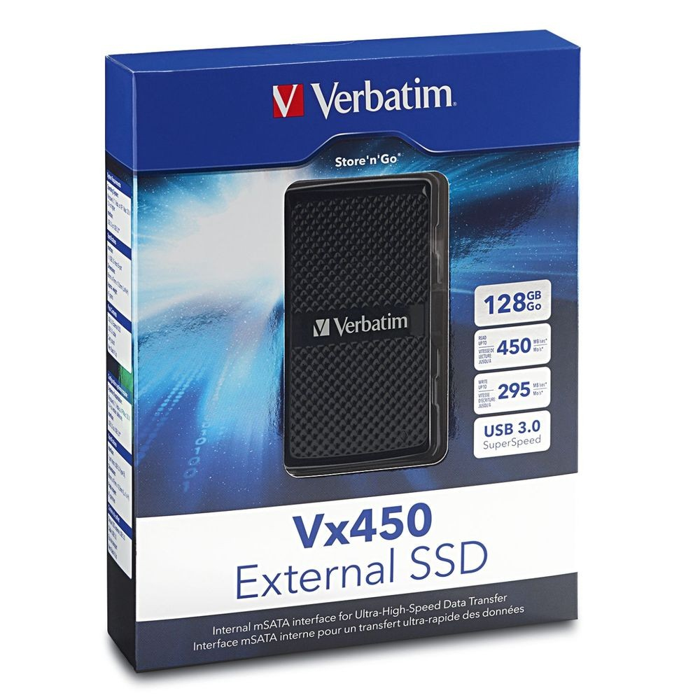 Verbatim Vx450 128 GB USB 3.2 Gen 1 (3.1 Gen 1) Black image 4