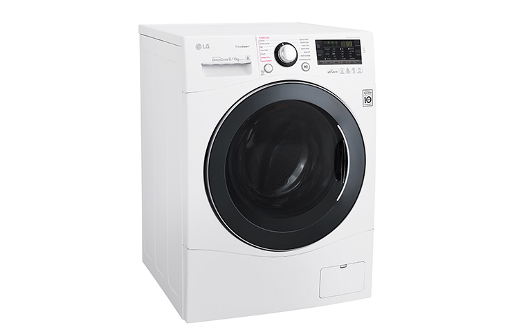 LG FH4A8FDH2N washer dryer Freestanding Front-load Black, White – image 2
