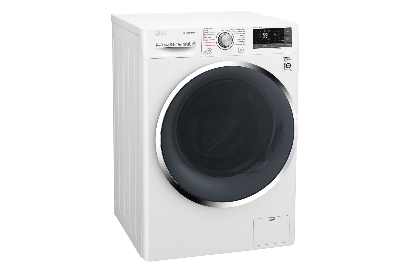 LG F4J8JH2WD washer dryer Freestanding Front-load Blue, White – image 2