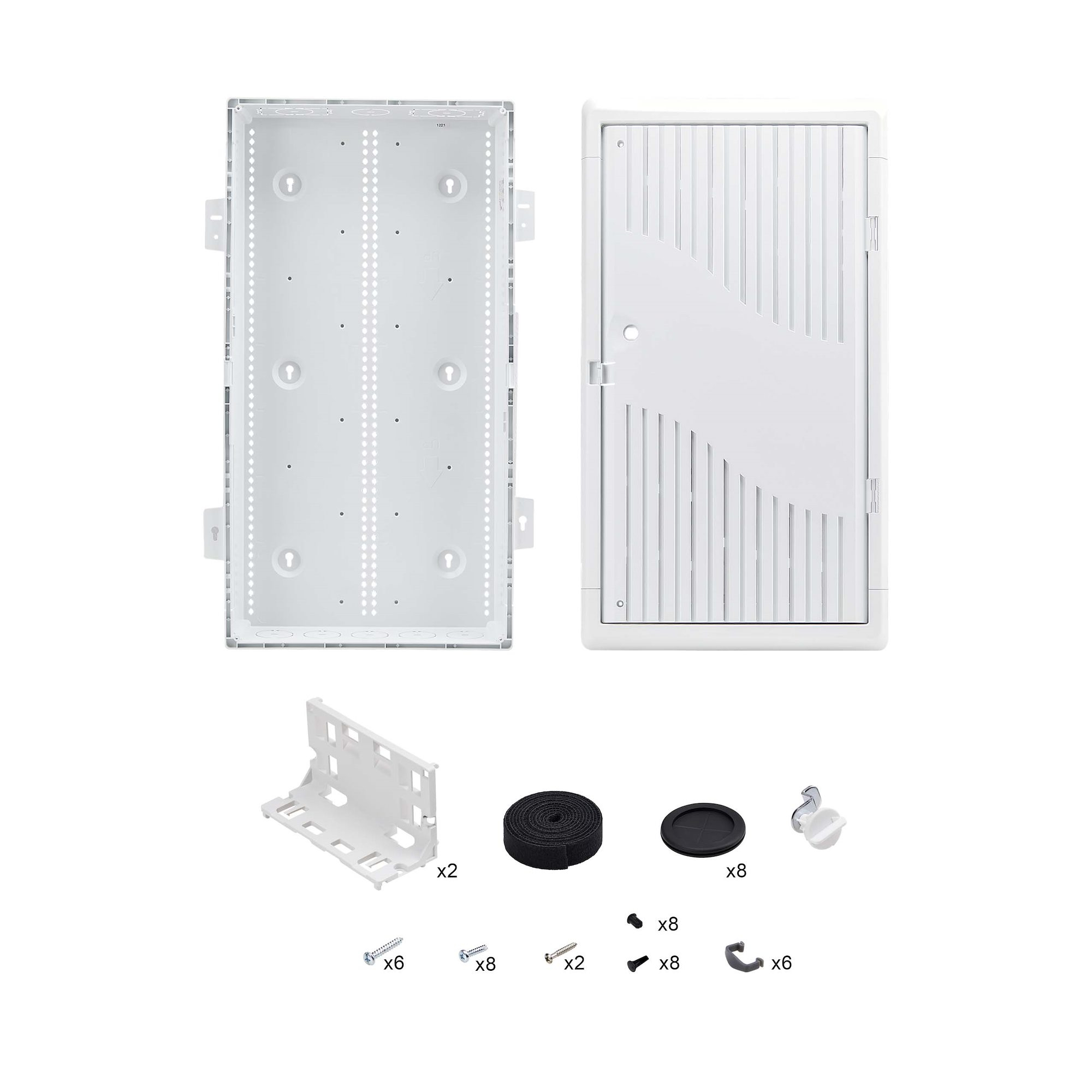 StarTech.com 28-Inch Wall-Mount Media Enclosure, Cable Management Box for Network Distribution, Structured Media Enclosure, Mounting Fixtures/Modules Included – image 9