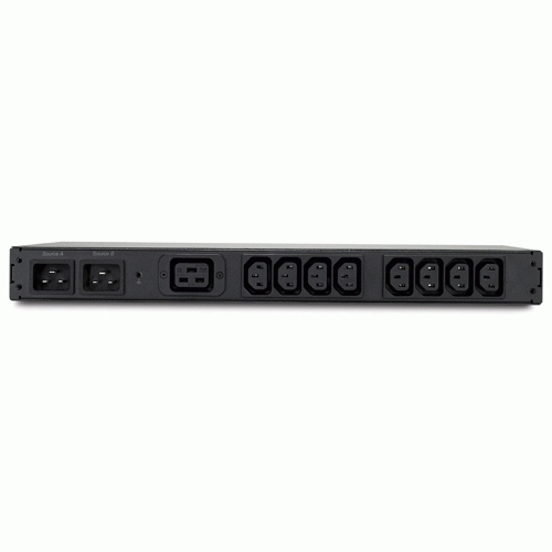 APC RACK ATS, 20A/208V, 16A/230V, C20 IN, (8) C13 (1) C19 OUT – image 2