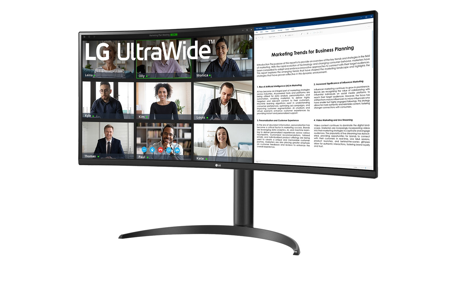 LG 34BR55QC-B computer monitor – image 2