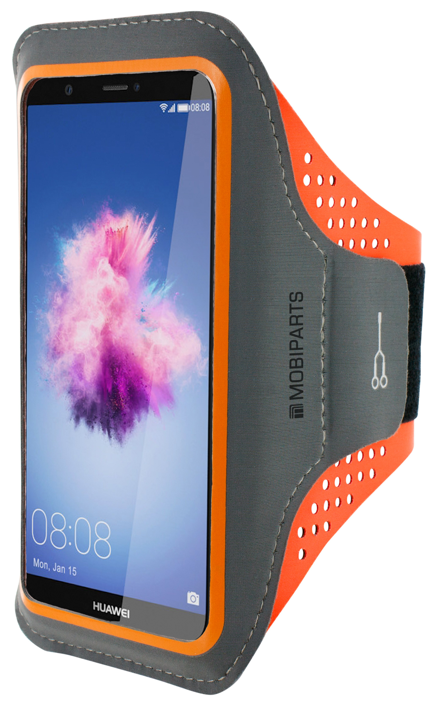 Mobiparts Comfort Fit Sport Armband Huawei P Smart Neon Orange – image 1