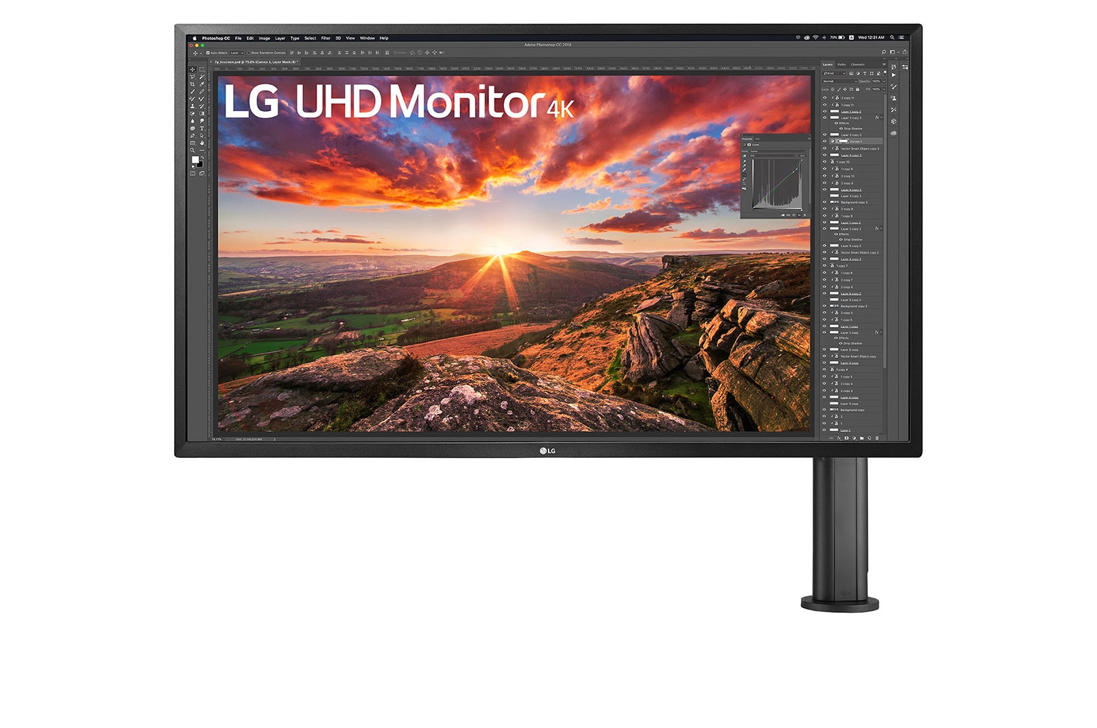 LG 32UK580-B computer monitor – image 1
